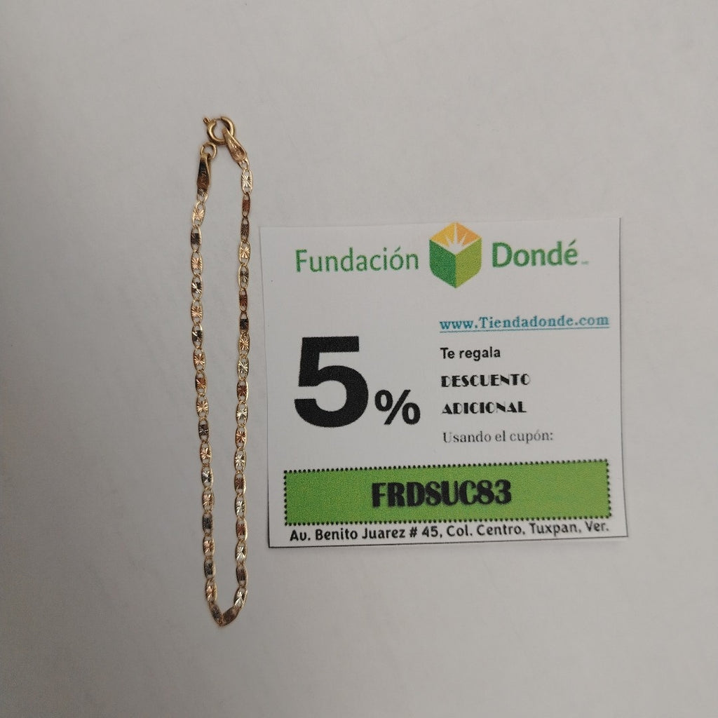 PULSERA ORO, RODIADO 14 K 1 GRMS (SEMINUEVO)