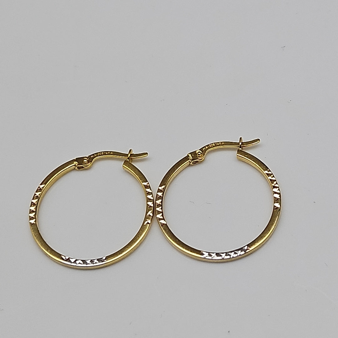ARRACADAS ORO 14K 1.4 (NUEVO)