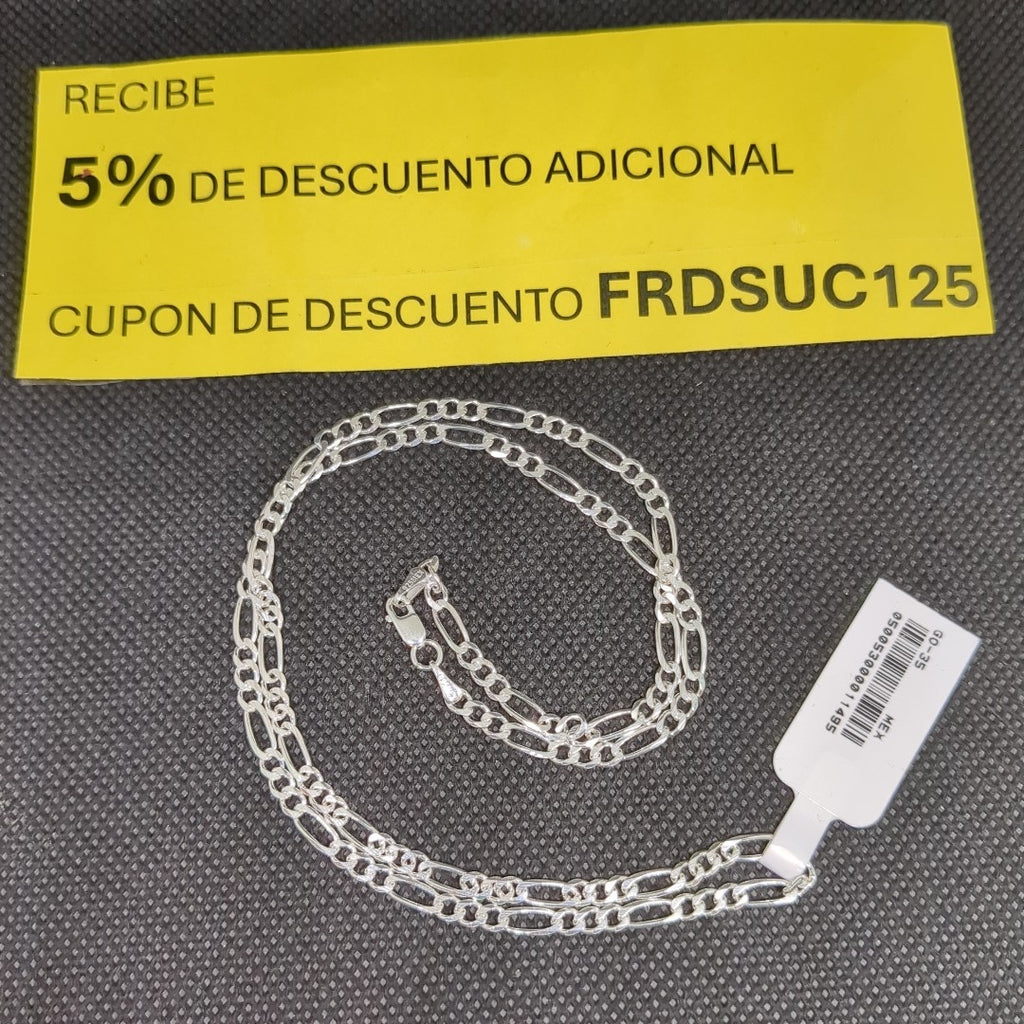 CADENA 3X1 PLATA .925 50 CM 6.82 GR (NUEVO)
