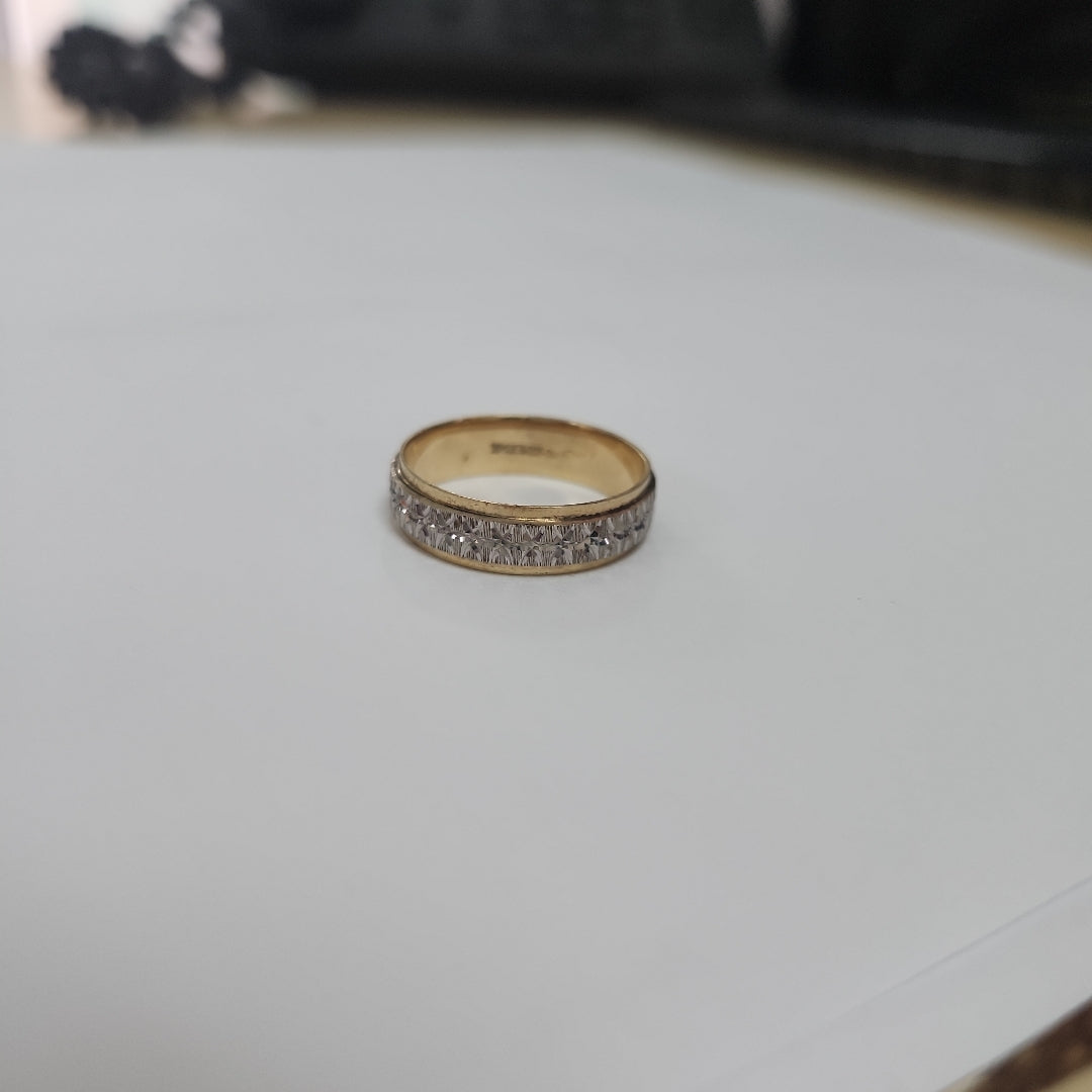 ARGOLLA ORO COMBINADO 14 K 4.2 GRMS (SEMINUEVO)