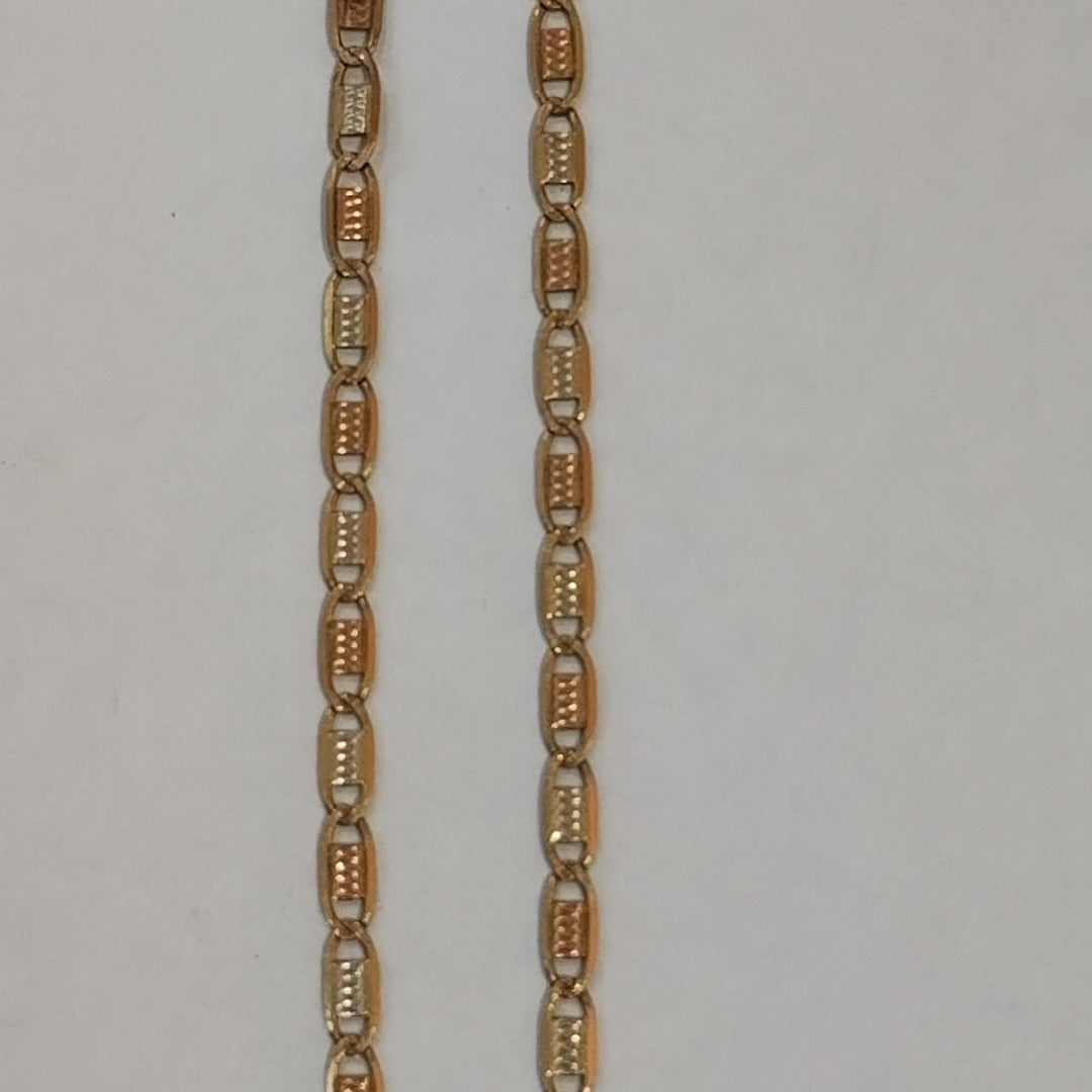 CADENA ORO COMBINADO 10 K 3,30 GRMS (SEMINUEVO)