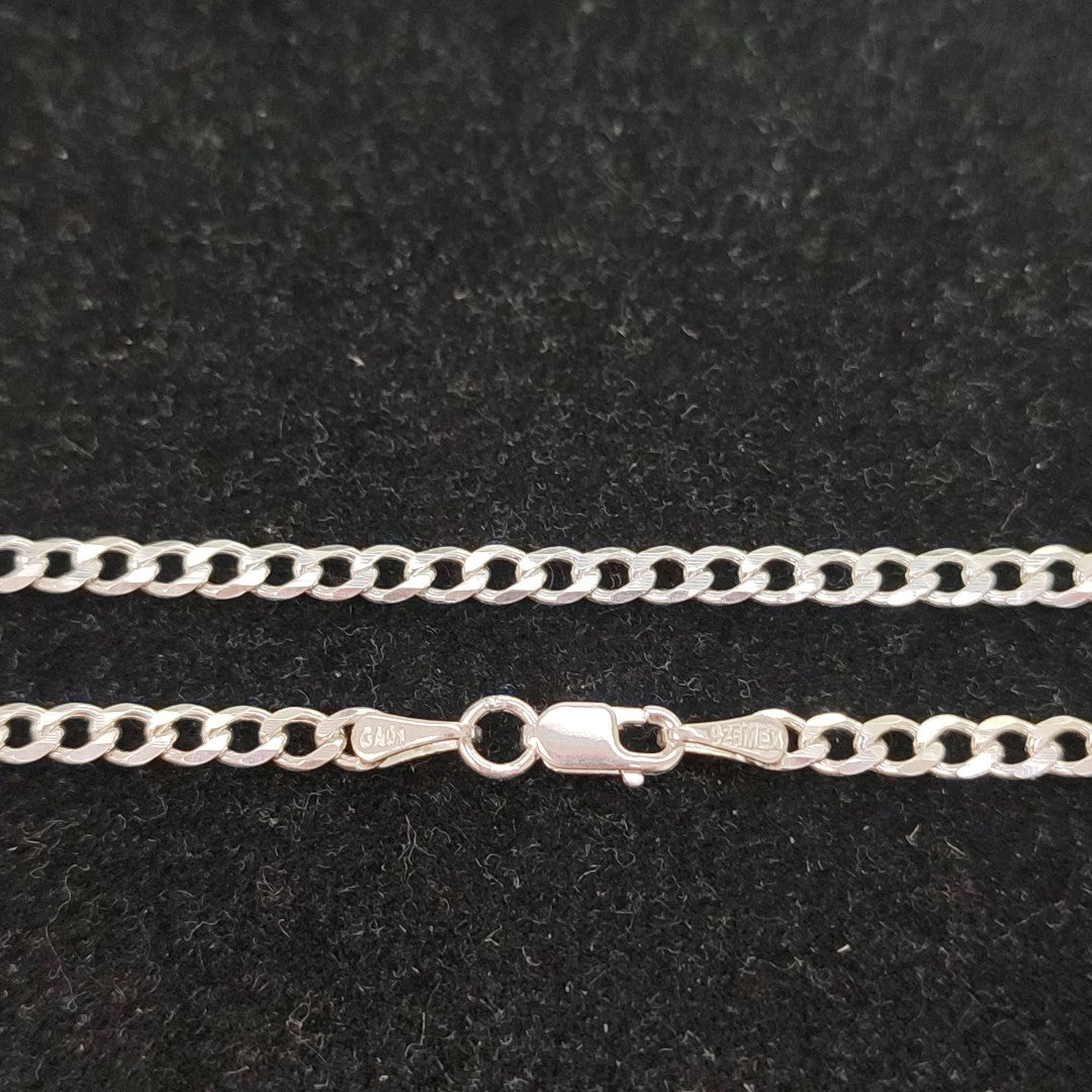CADENA BARBADA PLATA .925 50 CM 7.52 GR (NUEVO)