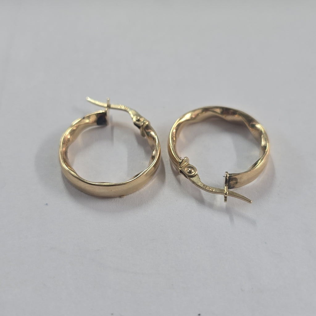 ARRACADAS PAR ORO 14 K 3.5 GRMS (SEMINUEVO)