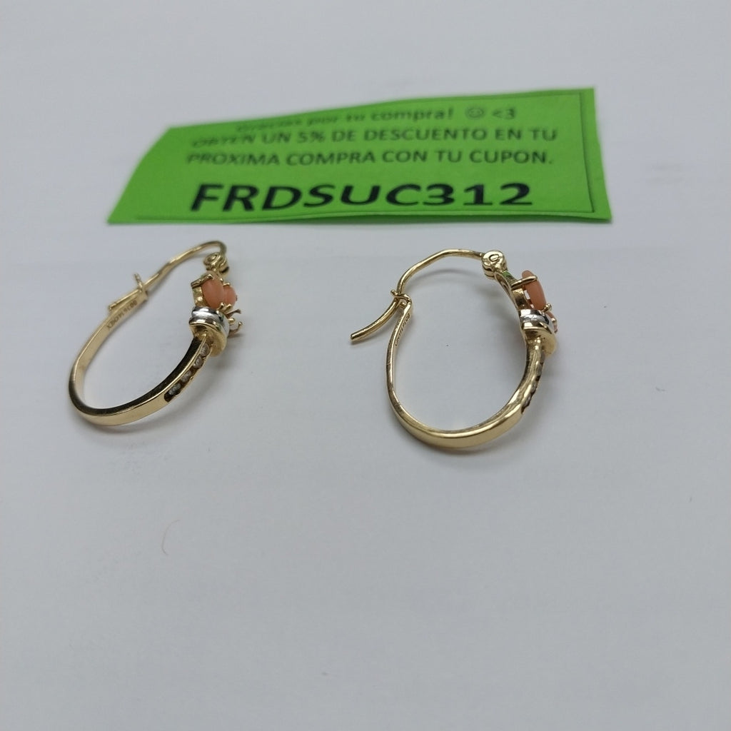ARETES PAR ORO 14 K 5 GRMS (SEMINUEVO)