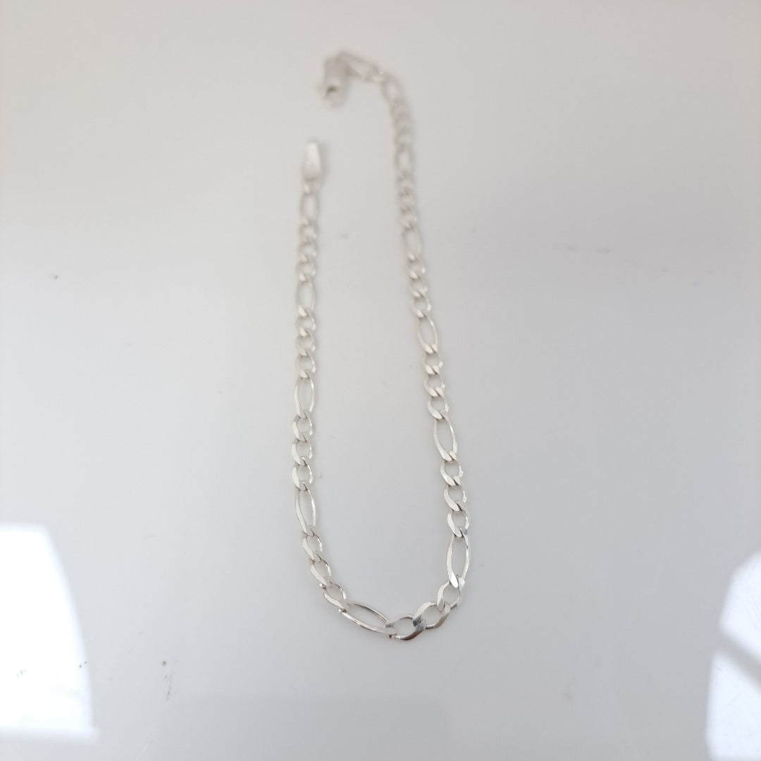 PULSERA TEJIDO 3X1 PLATA .925 21 CM 3.2 GR (NUEVO)