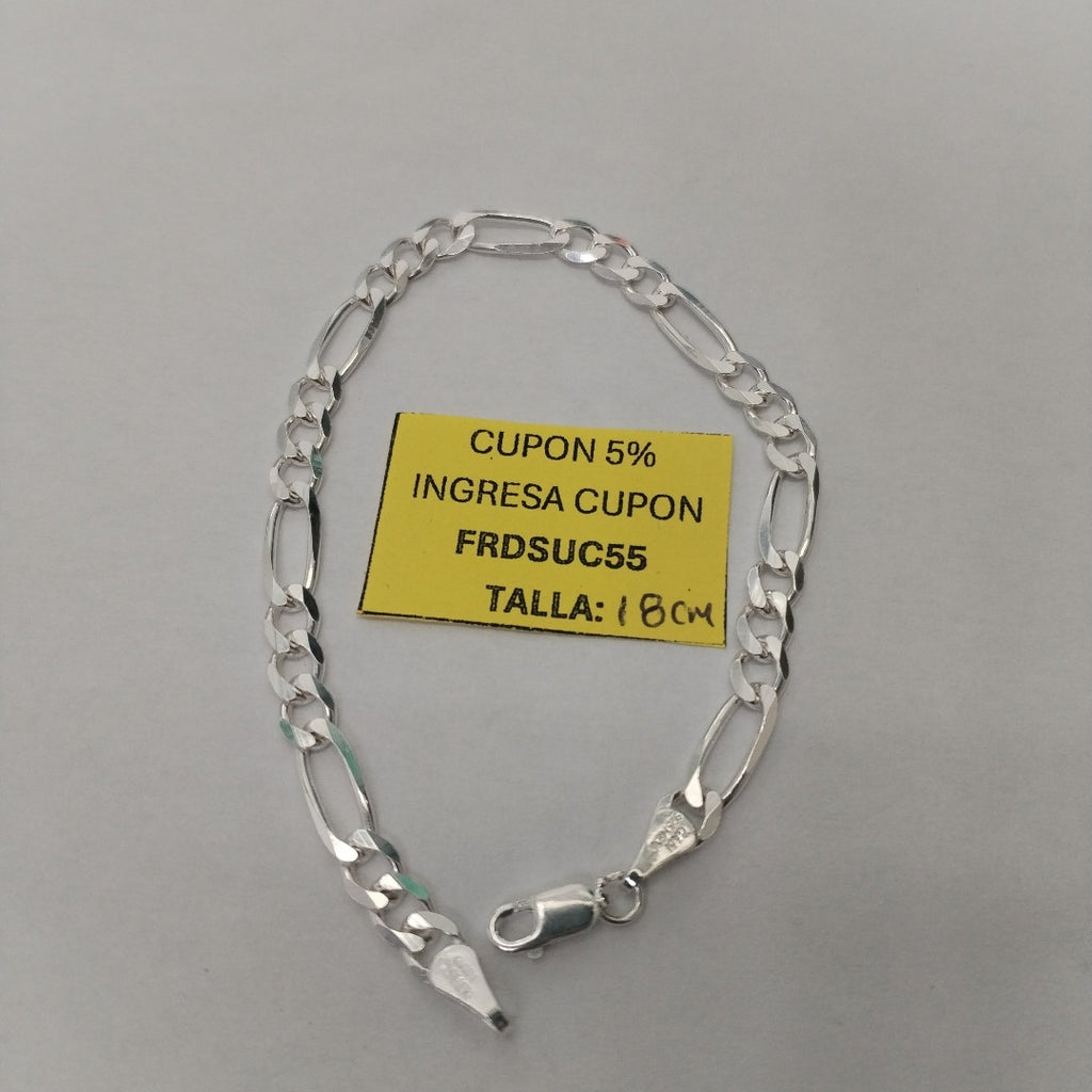 PULSERA 3X1 PLATA .925 18 CM 5.33 GR (NUEVO)