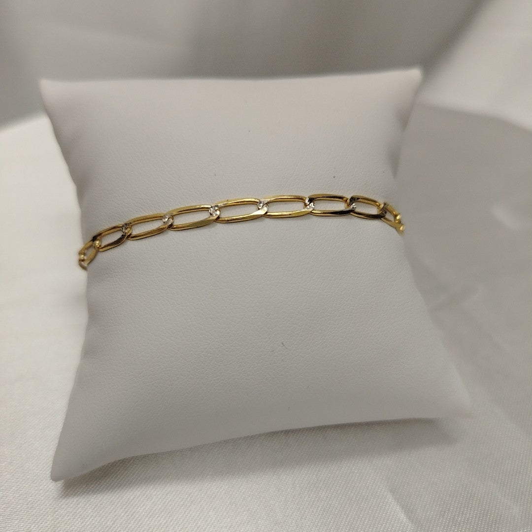 PULSERA TEJIDO ESLABONES 4G 18 CM (NUEVO)