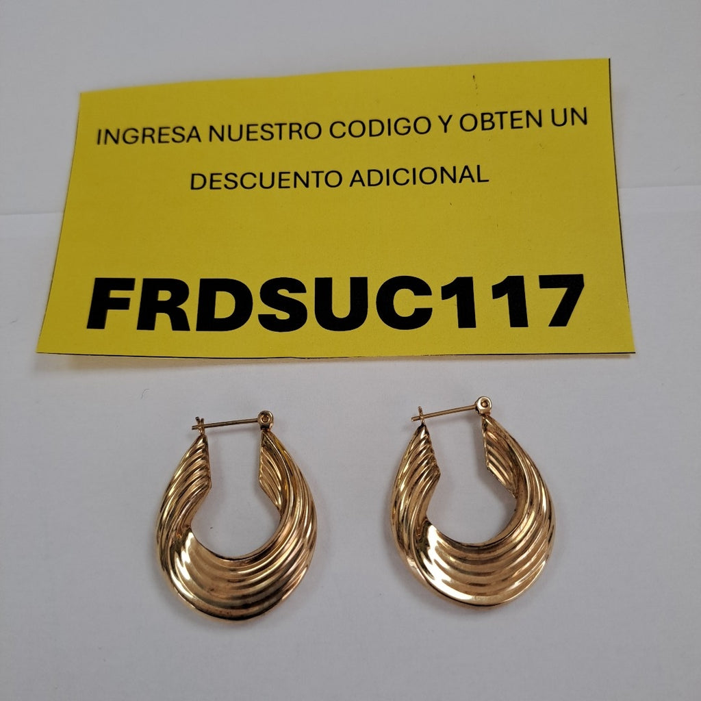 ARRACADAS PAR ORO 14 K 3,50 GRMS (SEMINUEVO)