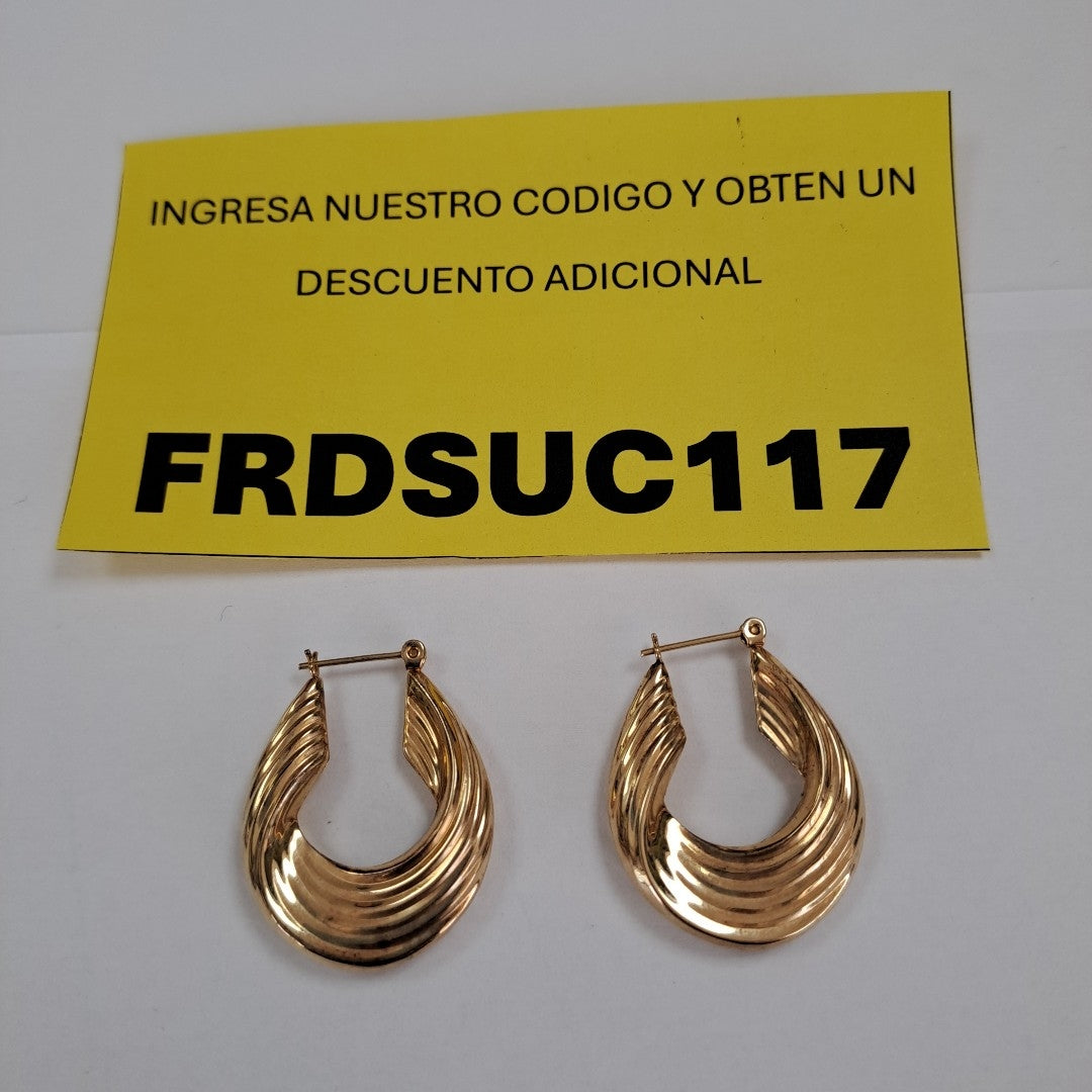 ARRACADAS PAR ORO 14 K 3,50 GRMS (SEMINUEVO)