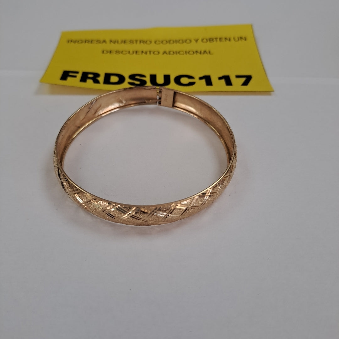PULSERA RIGIDA ORO 10 K 6.9 GRMS (SEMINUEVO)