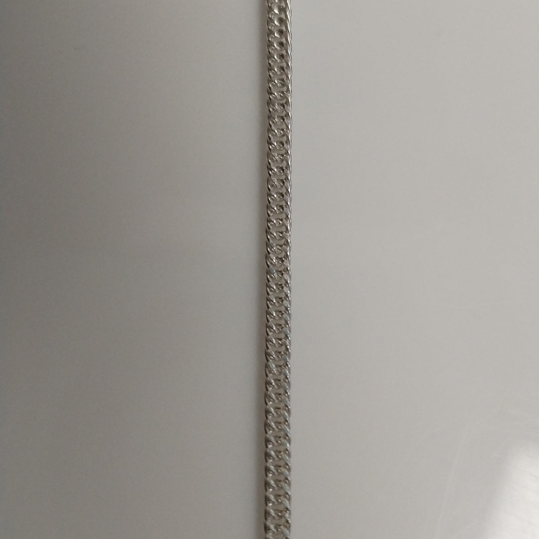 CADENA BARBADA PLATA .925 50 CM 4.22 GR (NUEVO)