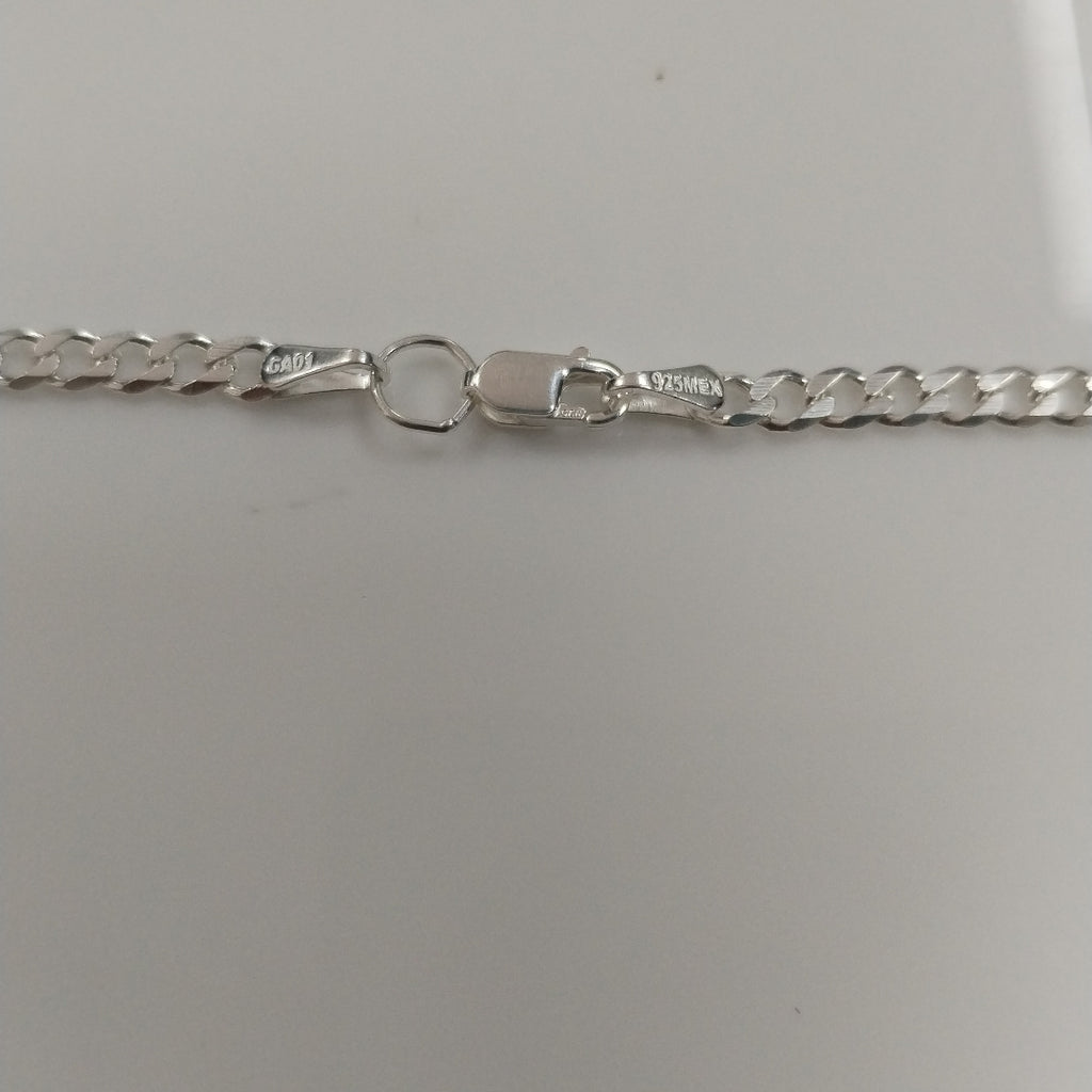 CADENA BARBADA PLATA .925 55 CM 8.02 GR (NUEVO)