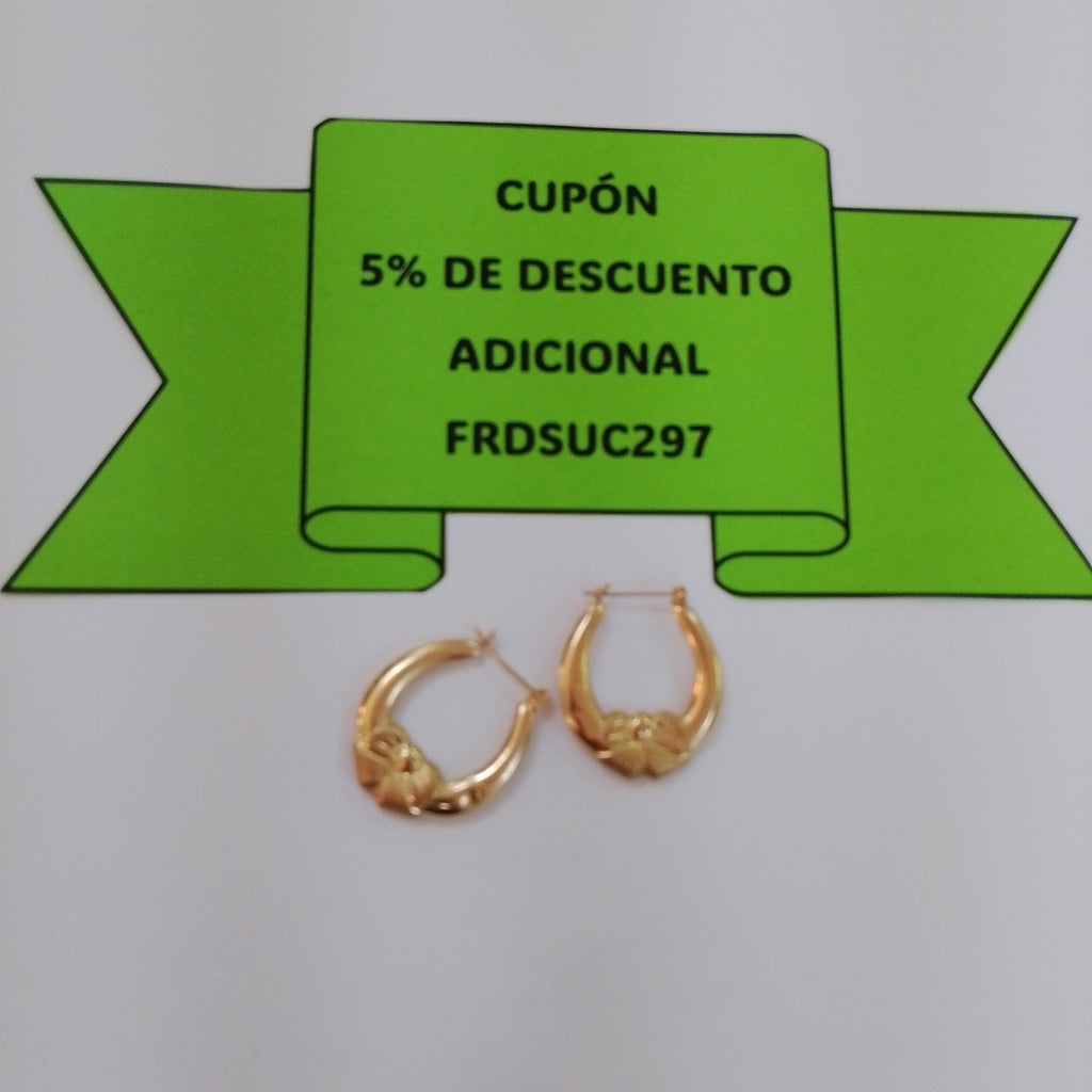 ARRACADAS PAR ORO 14 K 2,90 GRMS (SEMINUEVO)