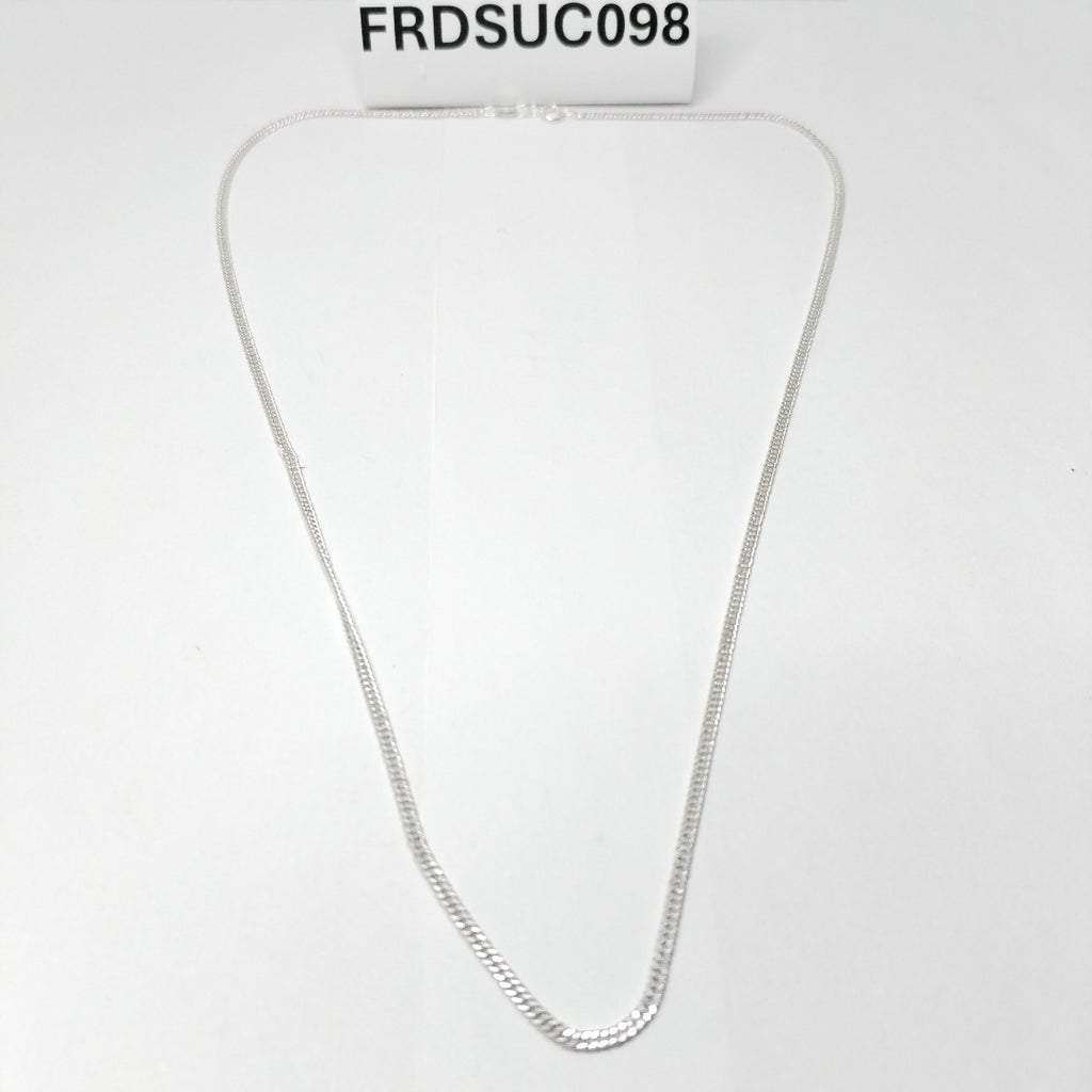 CADENA BARBADA PLATA .925 50 CM 4.12 GR (NUEVO)