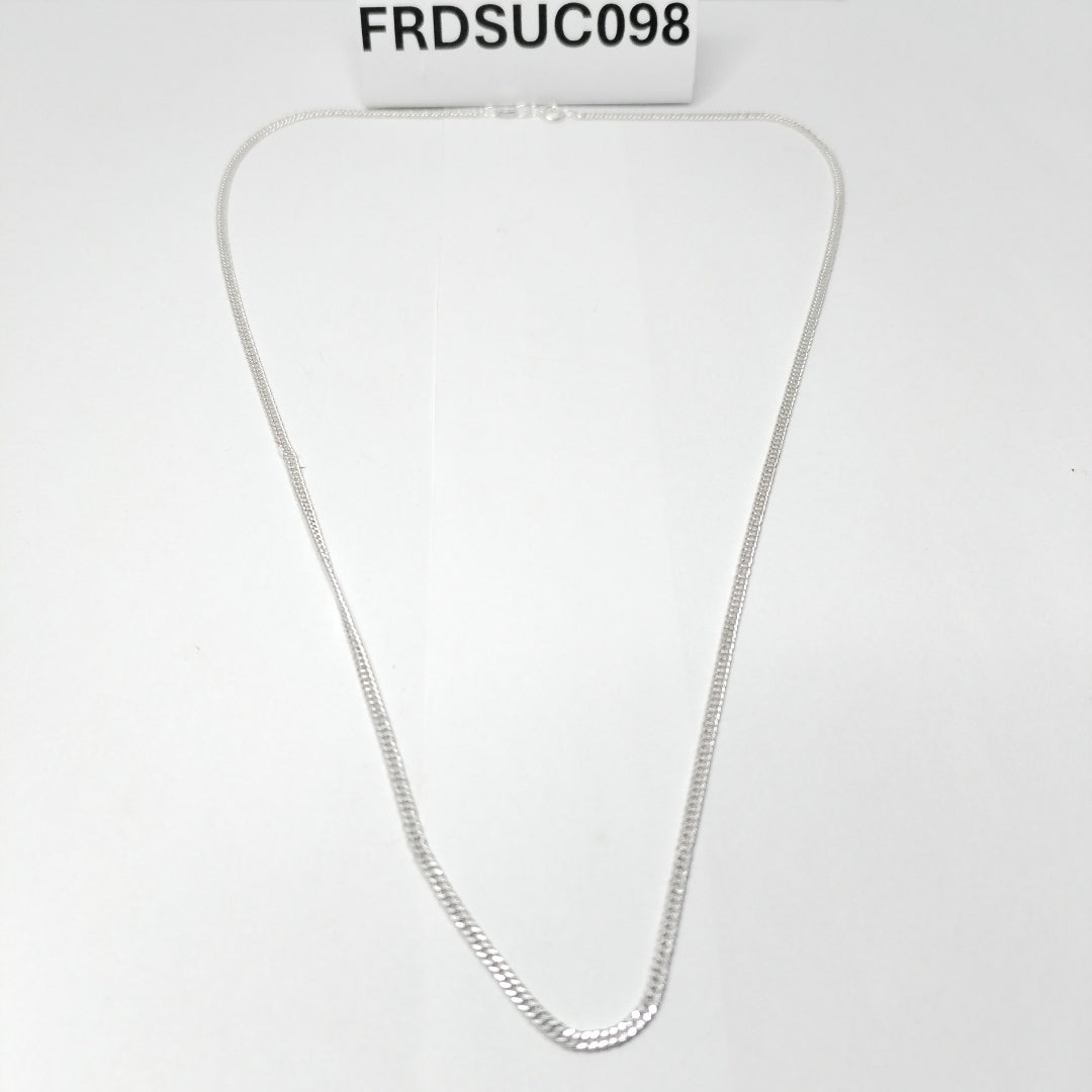 CADENA BARBADA PLATA .925 50 CM 4.12 GR (NUEVO)