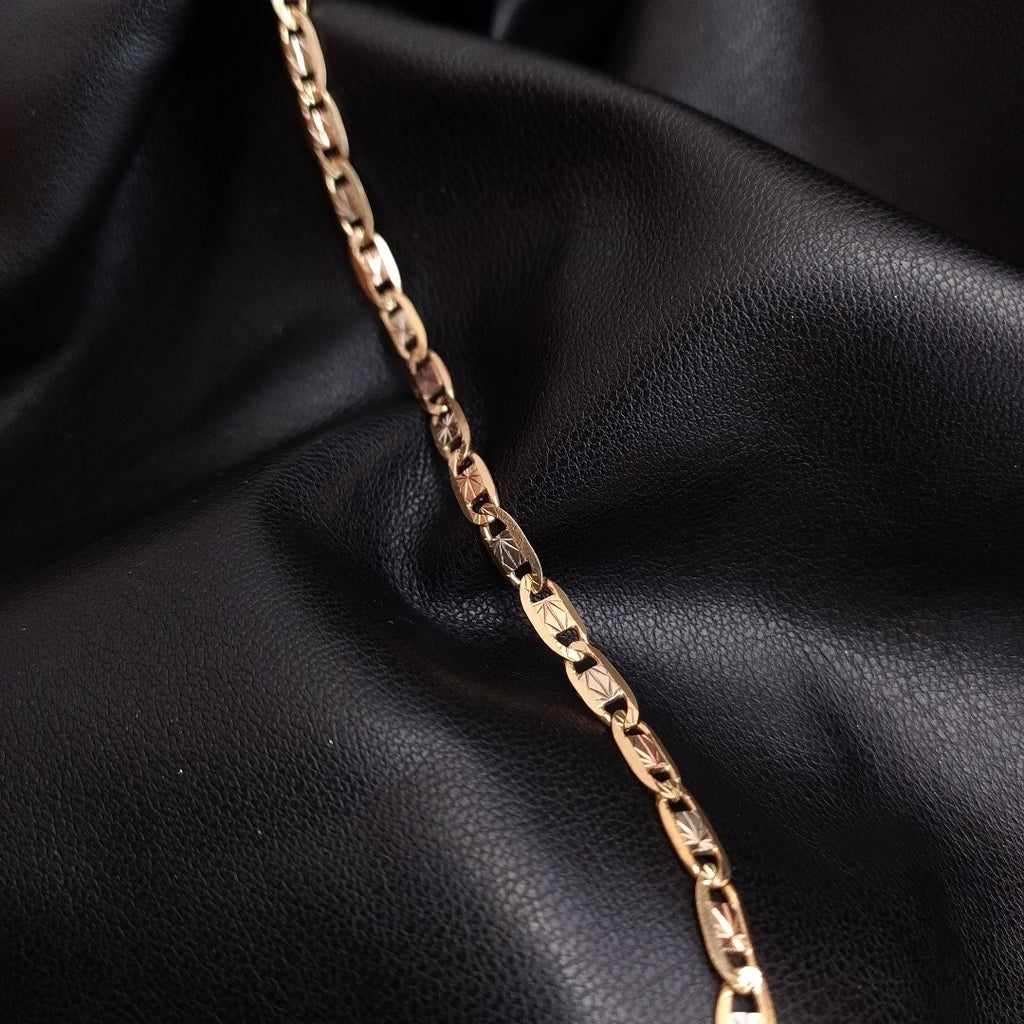PULSERA ORO COMBINADO 10 K 5,90 GRMS (SEMINUEVO)