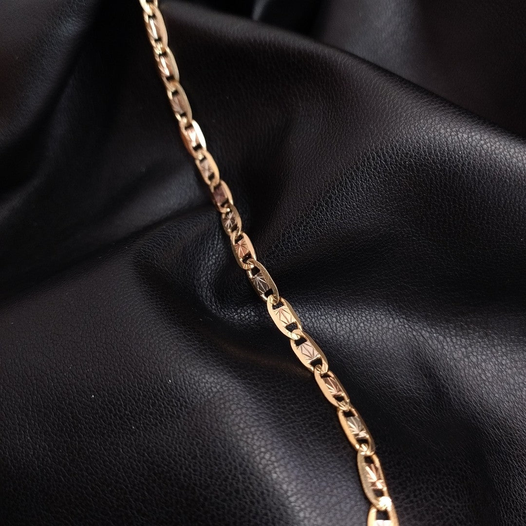 PULSERA ORO COMBINADO 10 K 5,90 GRMS (SEMINUEVO)