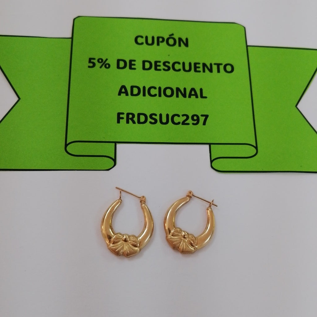 ARRACADAS PAR ORO 14 K 2,30 GRMS (SEMINUEVO)