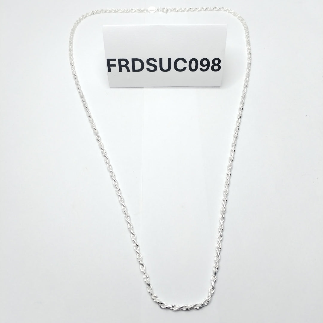 CADENA TORZAL PLATA .925 55 CM 9.52 GR (NUEVO)