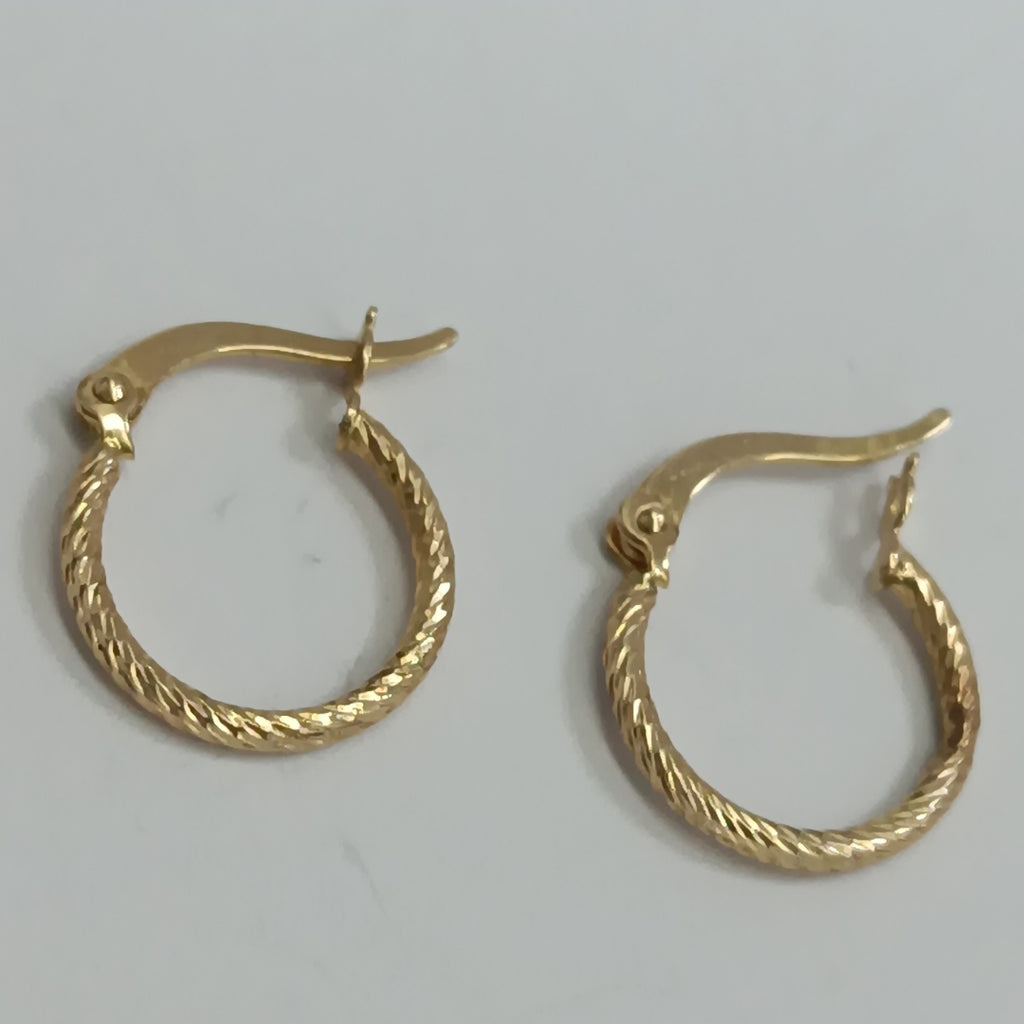 ARRACADAS PAR ORO 14 K 0.9 GRMS (SEMINUEVO)