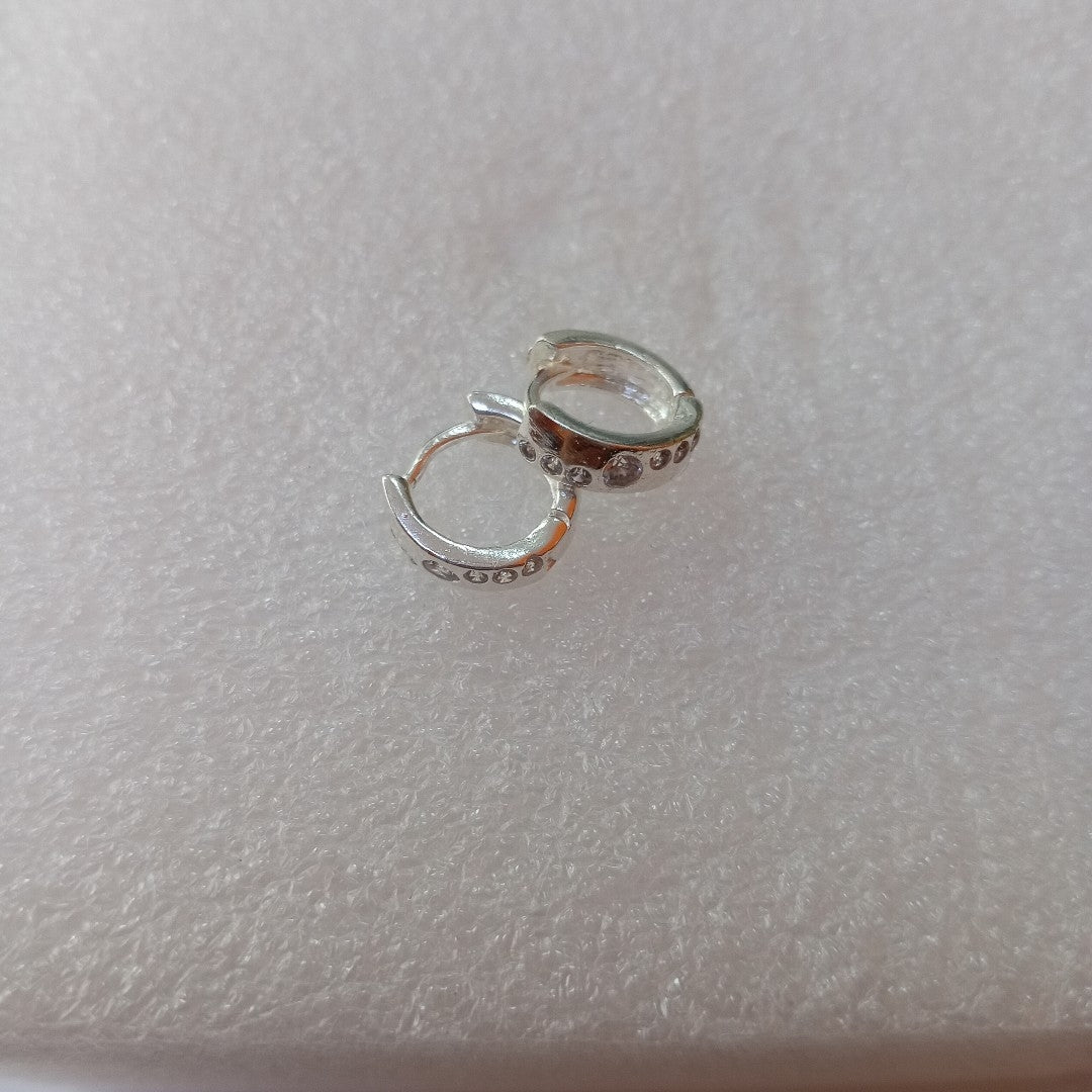 ARRACADAS C/CIRCONIAS PLATA .925 2.4 GR (NUEVO)
