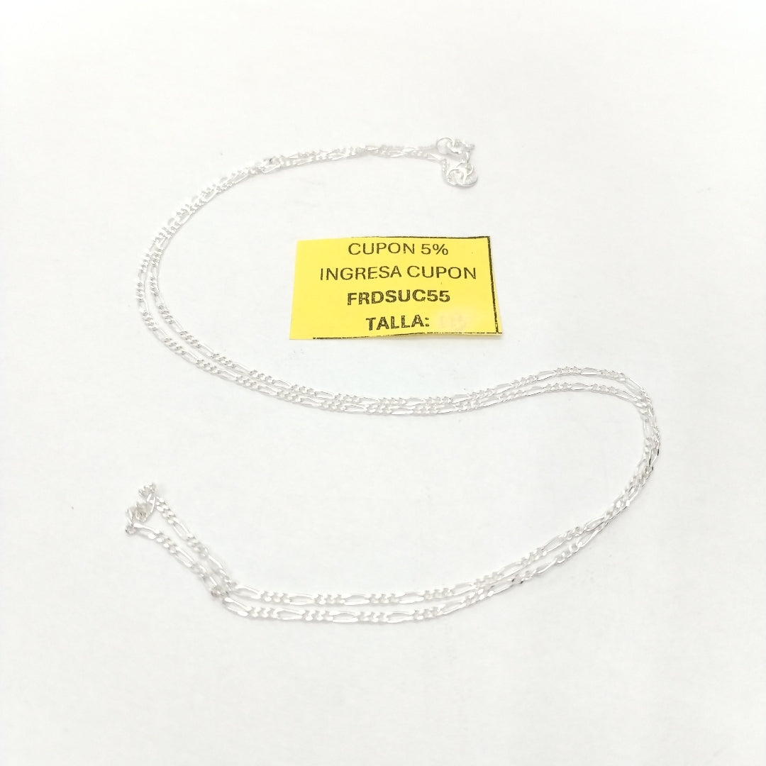 CADENA TEJIDO 3X1 PLATA .925 55 CM 2.2 GR (NUEVO)