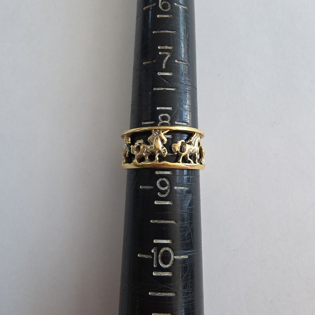 ARGOLLA DE LA SUERTE ORO 14 K 5 GRMS (SEMINUEVO)