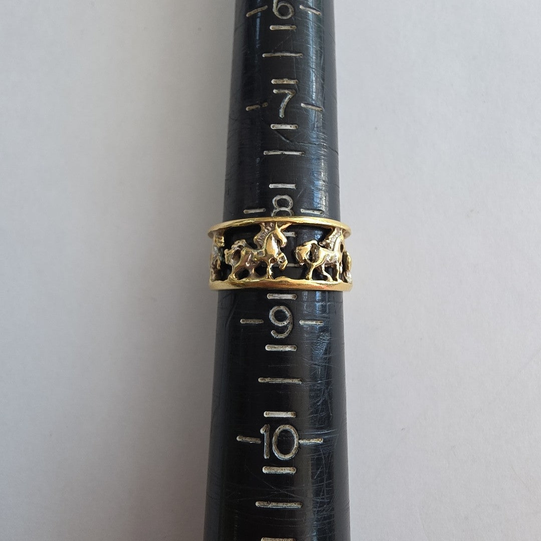 ARGOLLA DE LA SUERTE ORO 14 K 5 GRMS (SEMINUEVO)