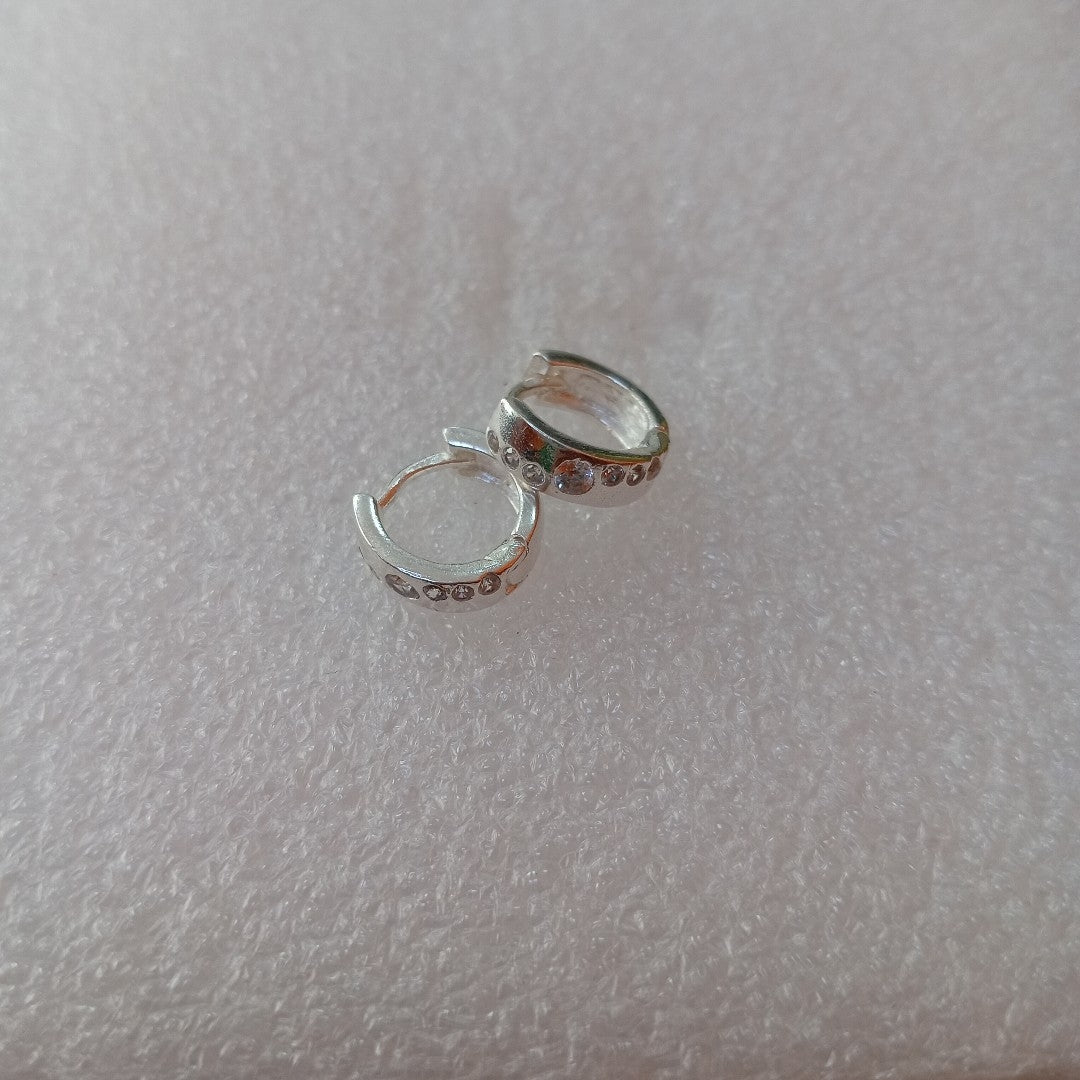 ARRACADAS C/CIRCONIAS PLATA .925 2.4 GR (NUEVO)