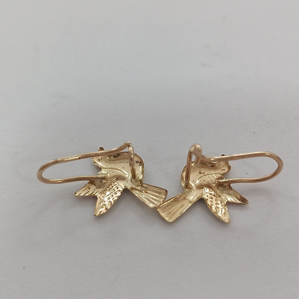 ARETES PAR ORO, ORO COMBINADO 14 K 1.2 GRMS (SEMINUEVO)