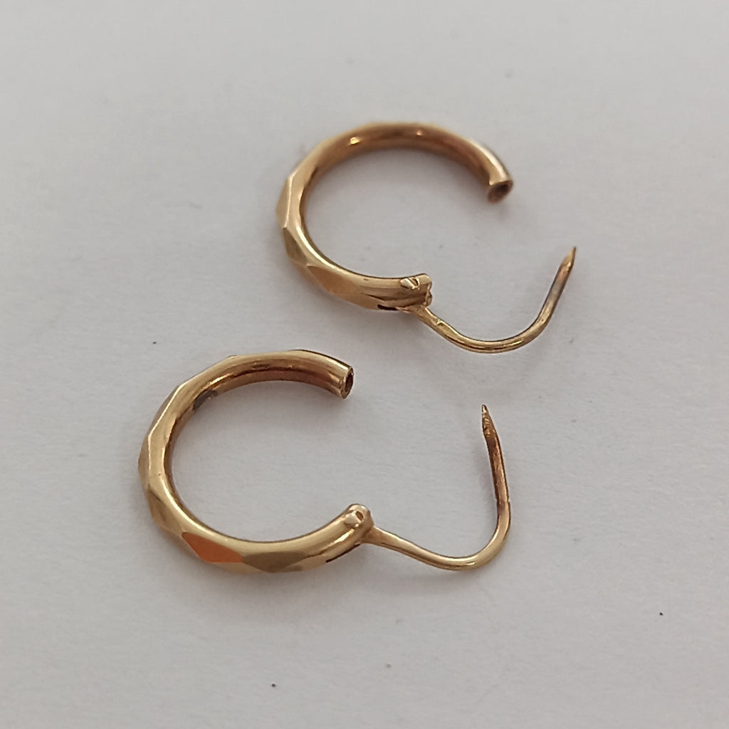 ARRACADAS PAR ORO 18 K 0.8 GRMS (SEMINUEVO)