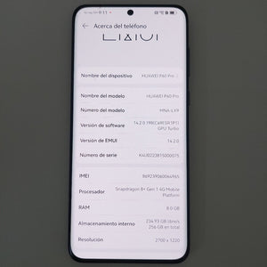 CELULAR HUAWEI P60 PRO MNA-LX9 (2023) 256 GB 8 GB RAM (SEMINUEVO)