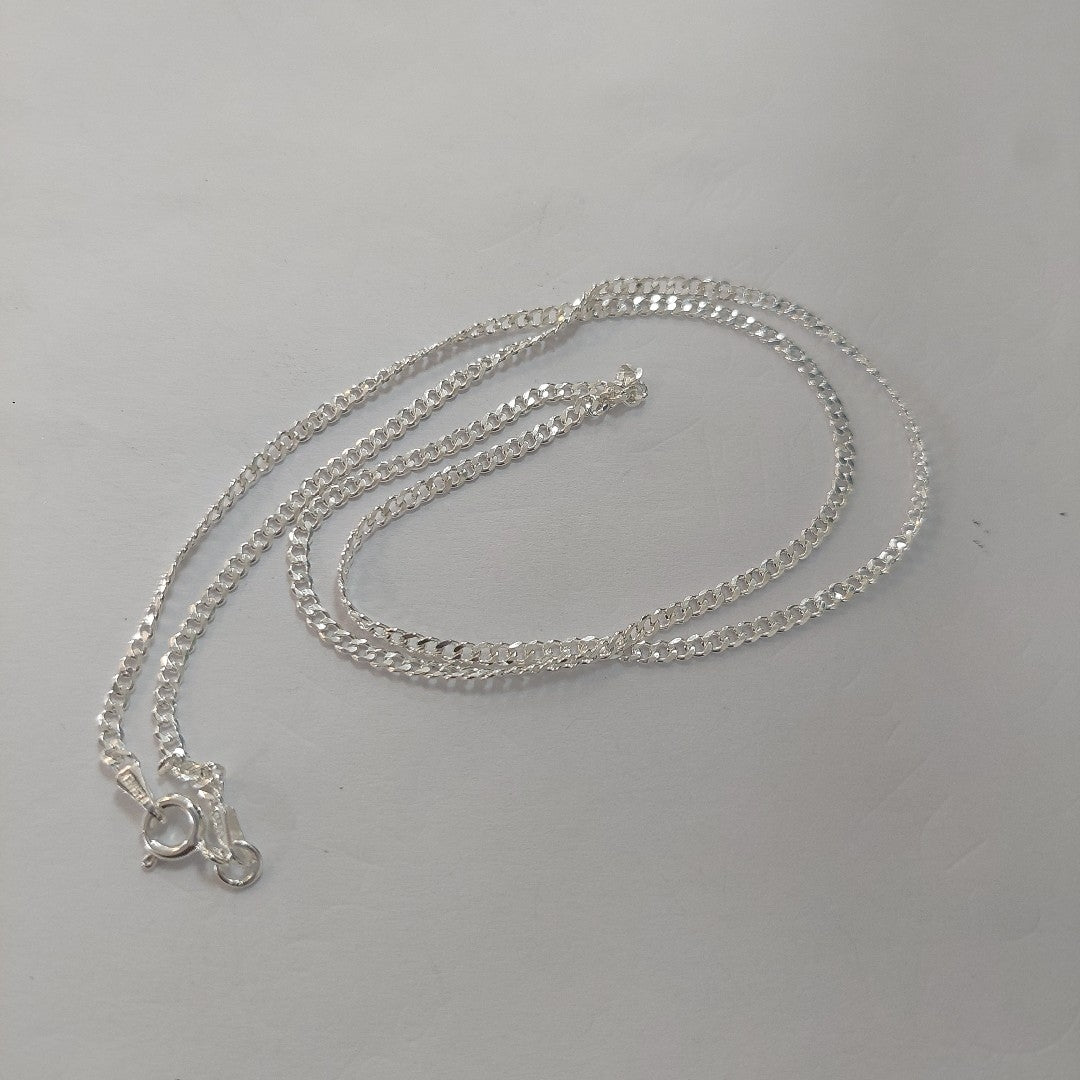CADENA BARBADA PLATA .925 50 CM 5.23 GR (NUEVO)