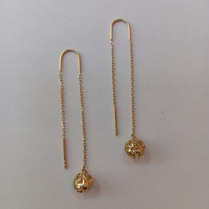 BROQUELES ORO 14K 1.6 (NUEVO)