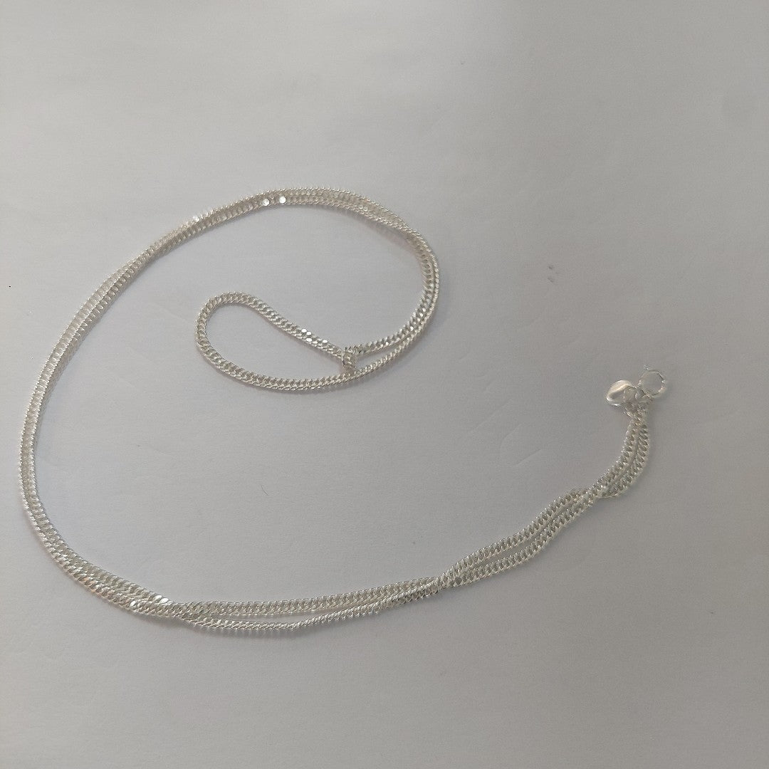CADENA BARBADA PLATA .925 60 CM 5.02 GR (NUEVO)