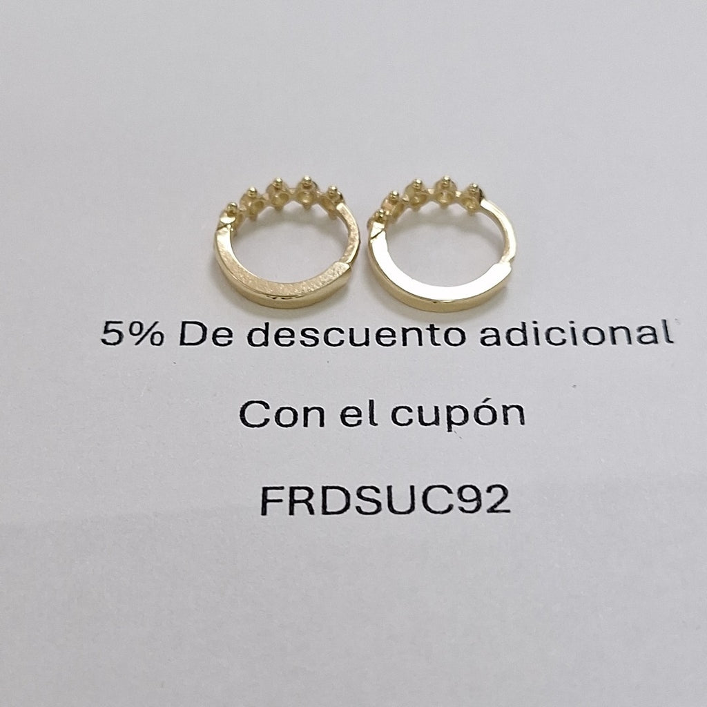 HUGGIES ORO 14K 1.4 (NUEVO)