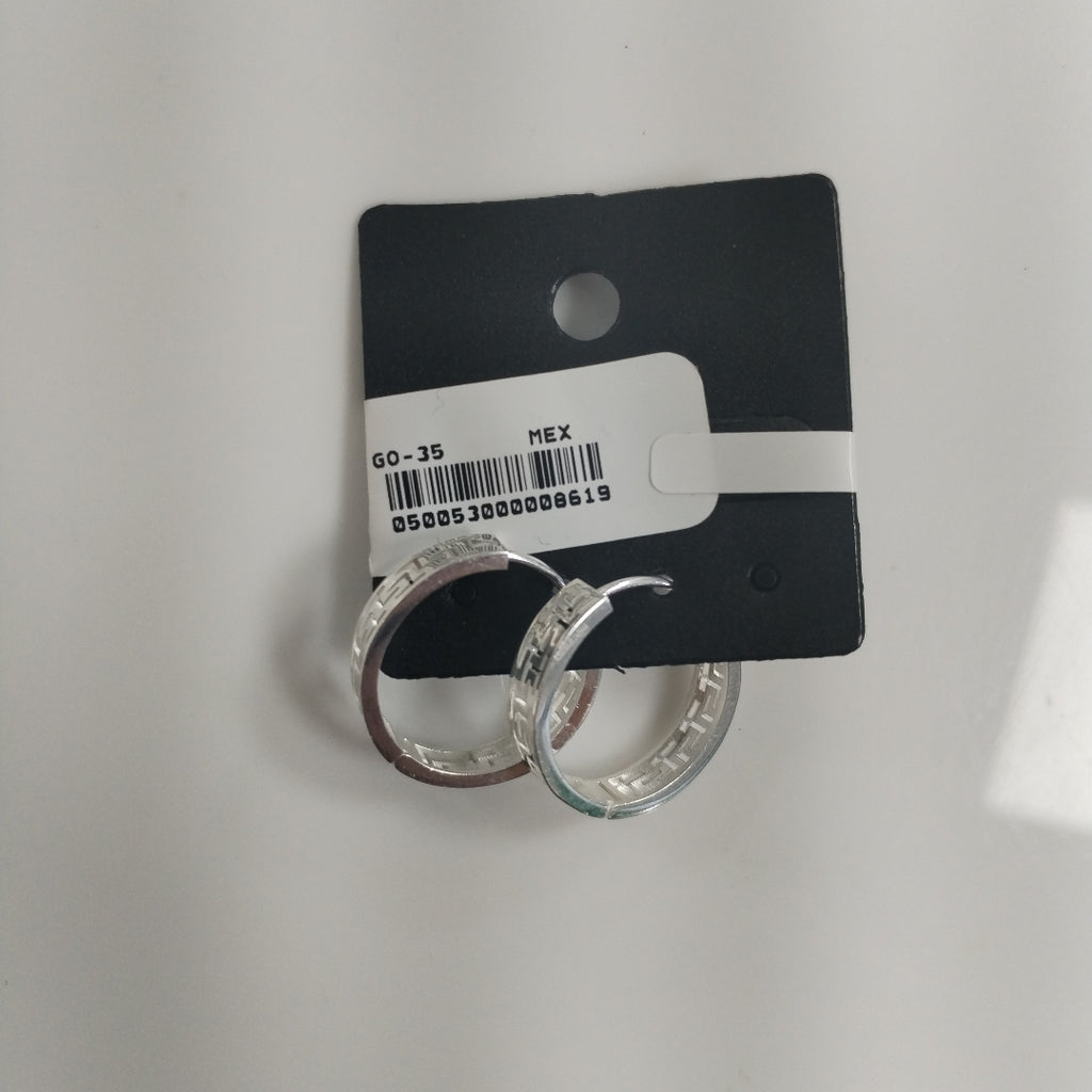 ARETES ARRACADAS GRECAS PLATA .925 4.13 GR (NUEVO)