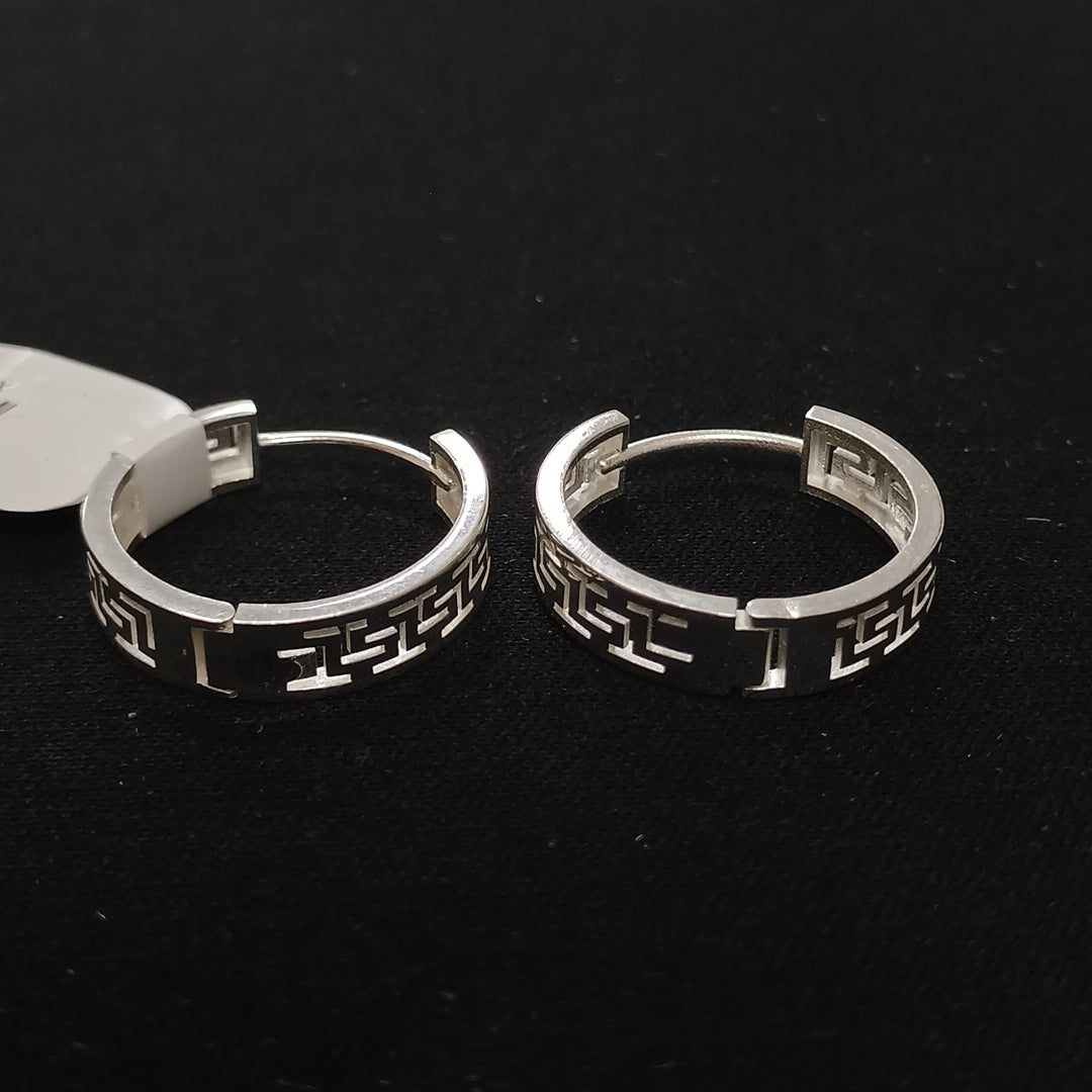 ARETES ARRACADAS GRECAS PLATA .925 4.13 GR (NUEVO)