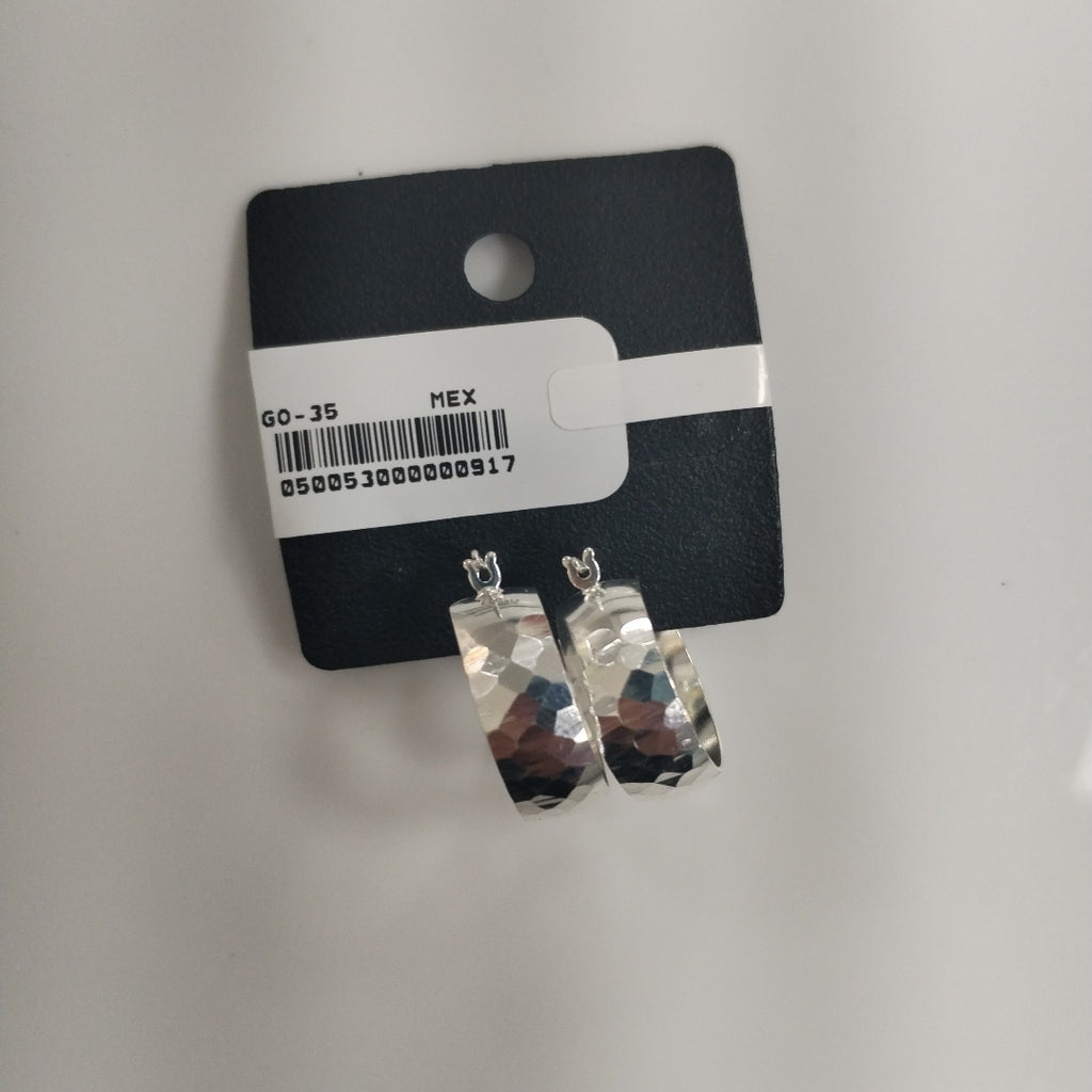 ARETES ARRACADAS FACETADAS PLATA .925 2.9 GR (NUEVO)