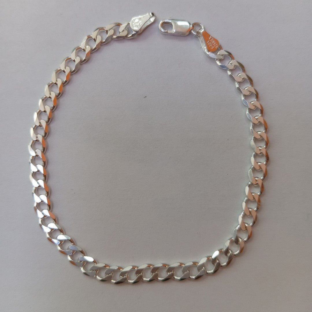 PULSERA BARBADA PLATA .925 21 CM 7.03 GR (NUEVO)