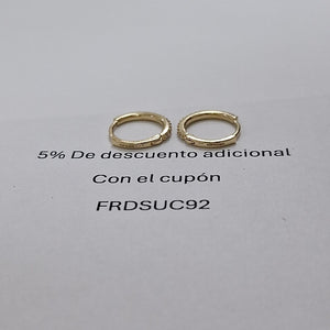 HUGGIES ORO 14K 1.3 (NUEVO)