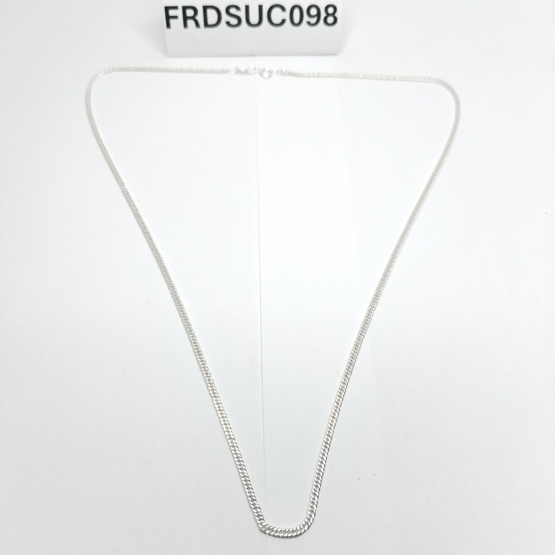 CADENA BARBADA PLATA .925 50 CM 4.12 GR (NUEVO)