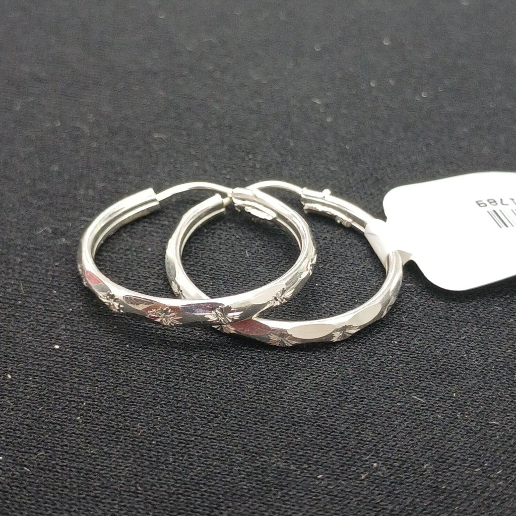 PAR ARRACADAS FACETADA PLATA .925 2.1 GR (NUEVO)