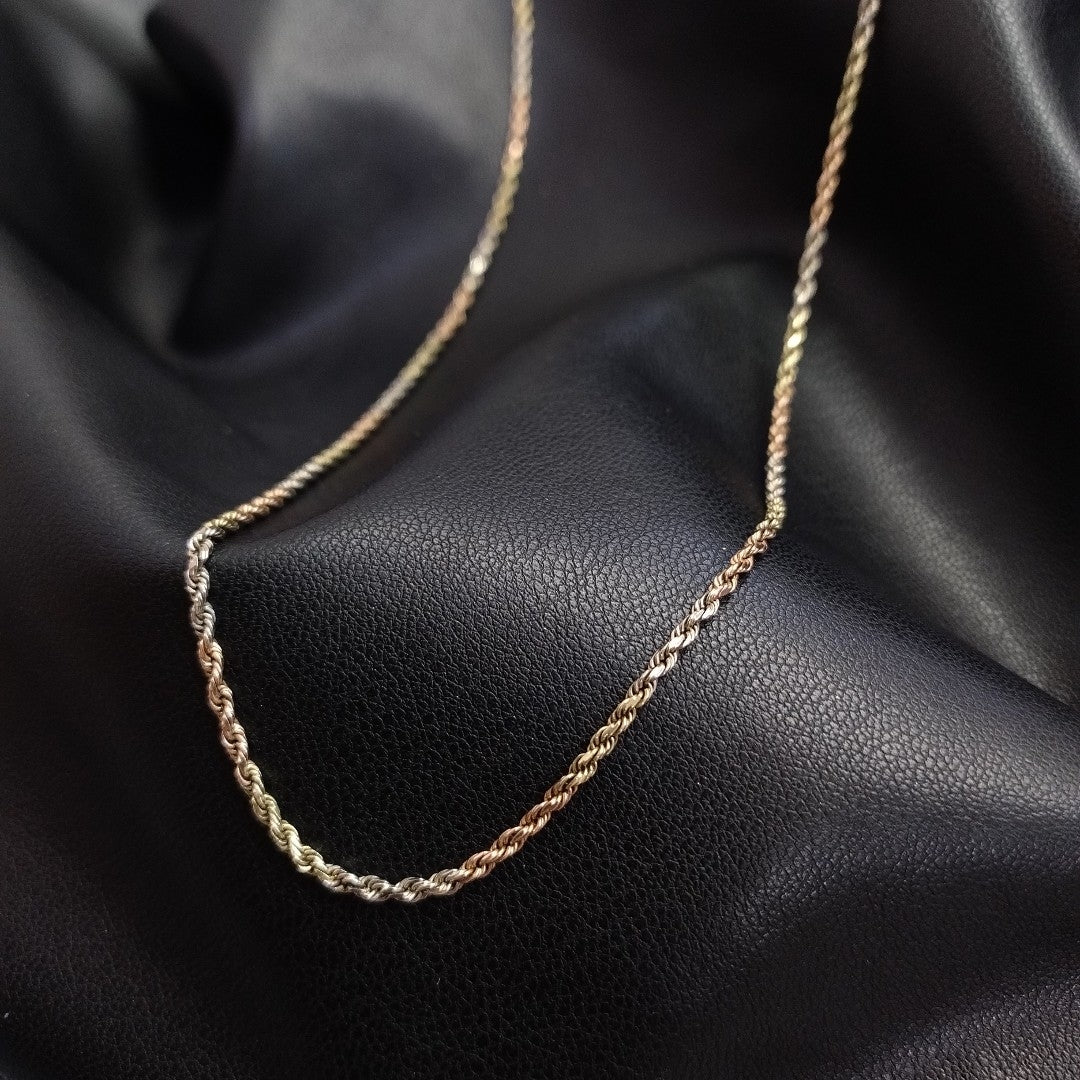 CADENA ORO COMBINADO 10 K 8.5 GRMS (SEMINUEVO)