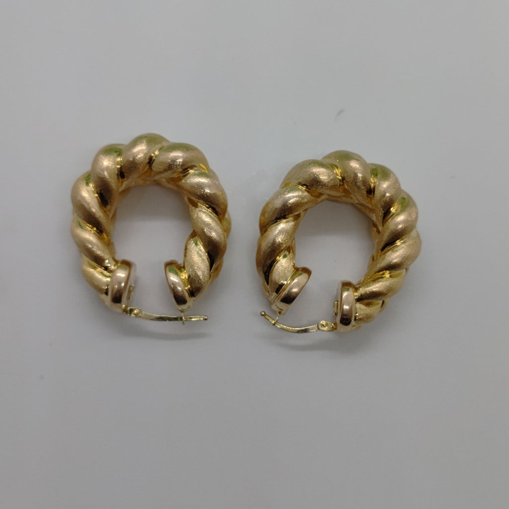 ARRACADAS PAR ORO 14 K 11.7 GRMS (SEMINUEVO)