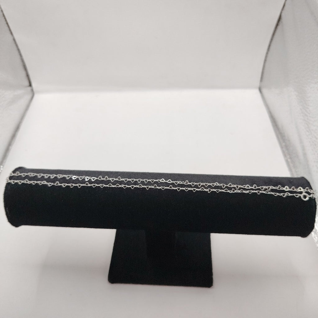 CADENA CORAZONES PLATA .925 60 CM 2.92 GR (NUEVO)