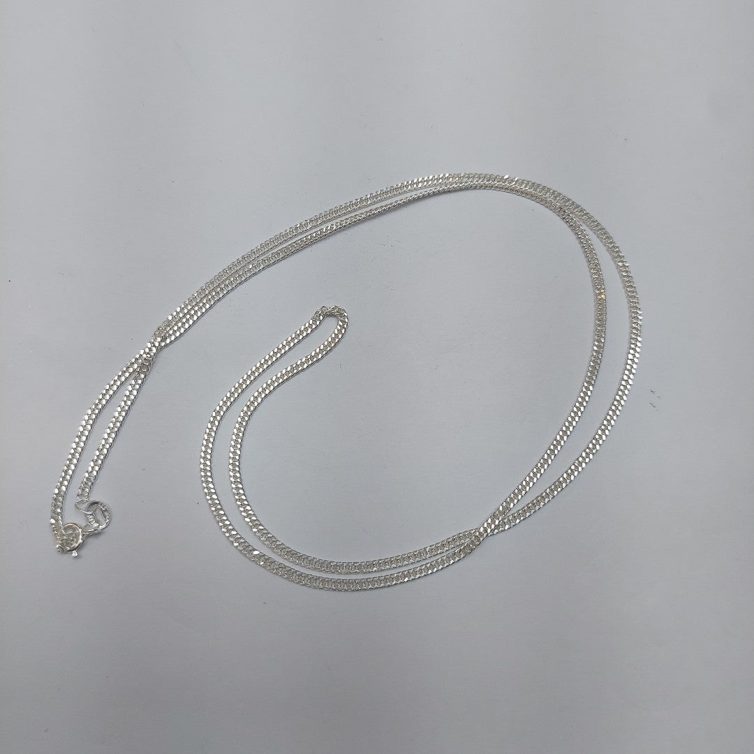 CADENA BARBADA PLATA .925 60 CM 5.02 GR (NUEVO)