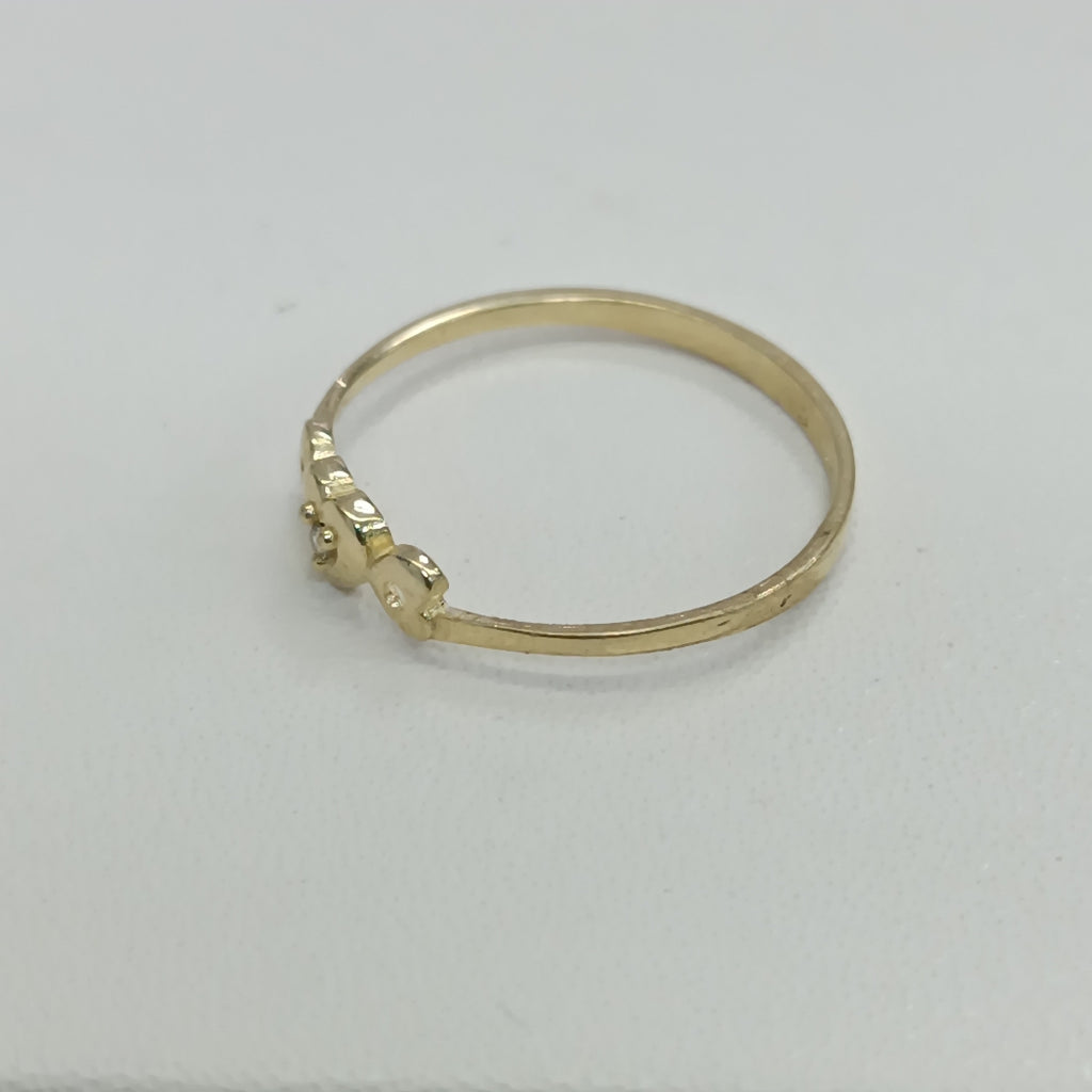 ANILLOS FIG CORAZON ORO 10K TALLA 7 0.8 GR (NUEVO)