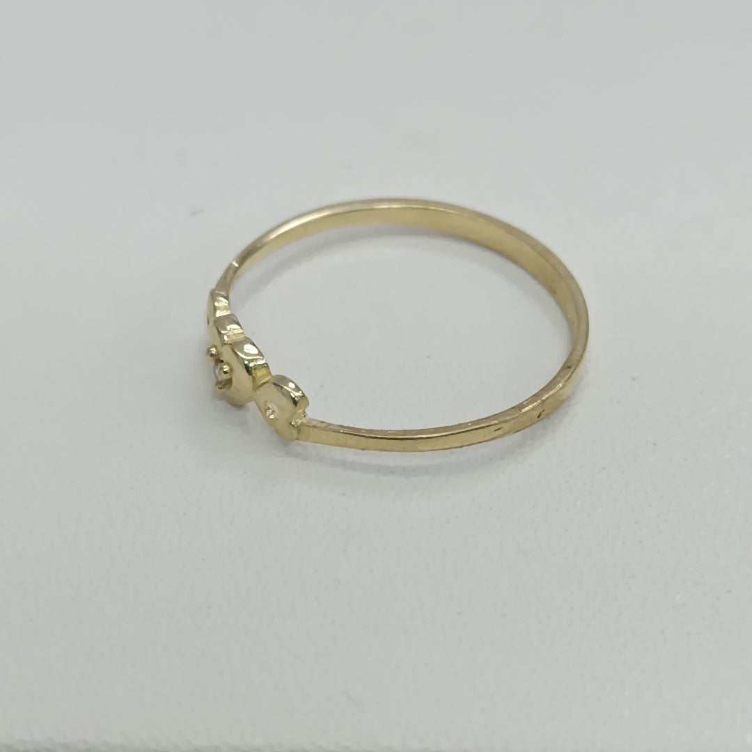 ANILLOS FIG CORAZON ORO 10K TALLA 7 0.8 GR (NUEVO)