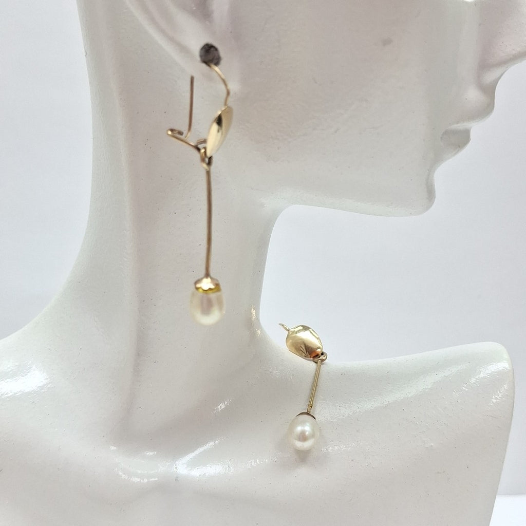 ARETES PAR ORO 14 K 1.9 GRMS (SEMINUEVO)